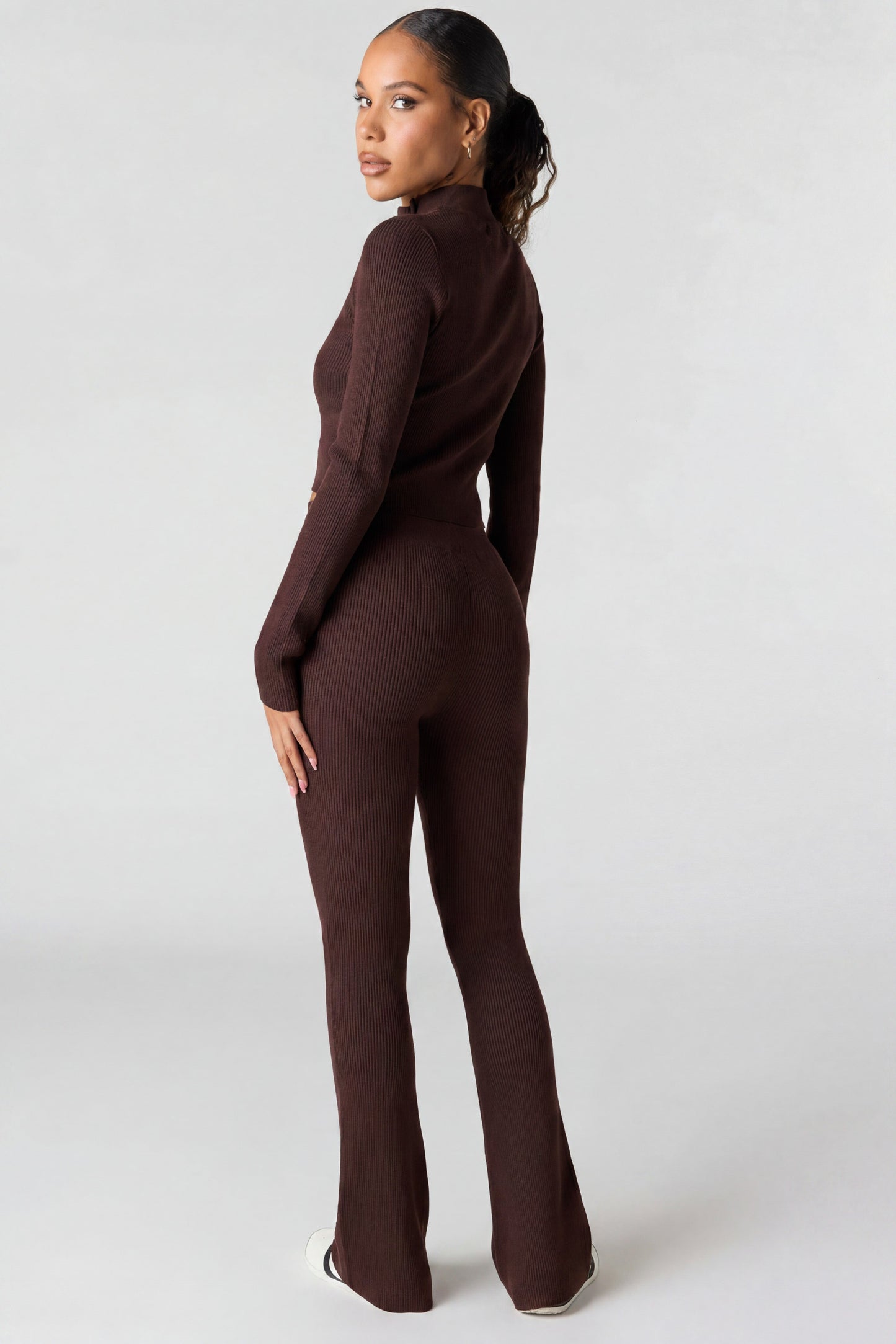 Ribbed Flare Pant