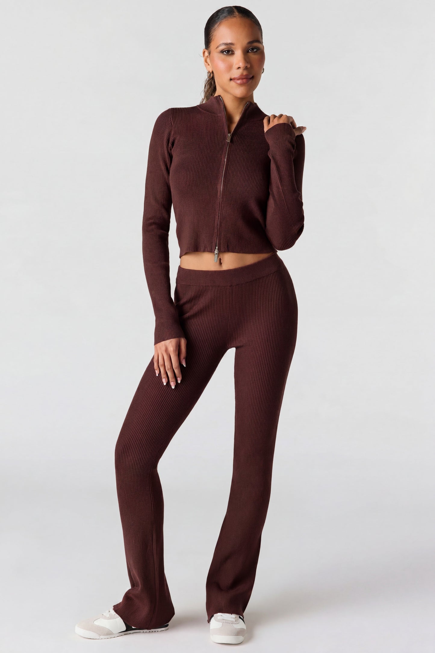 Ribbed Flare Pant