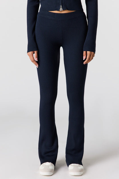Ribbed Flare Pant