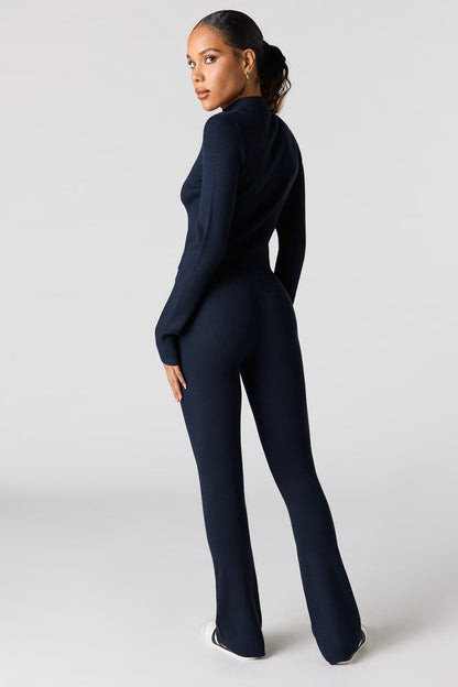 Ribbed Flare Pant