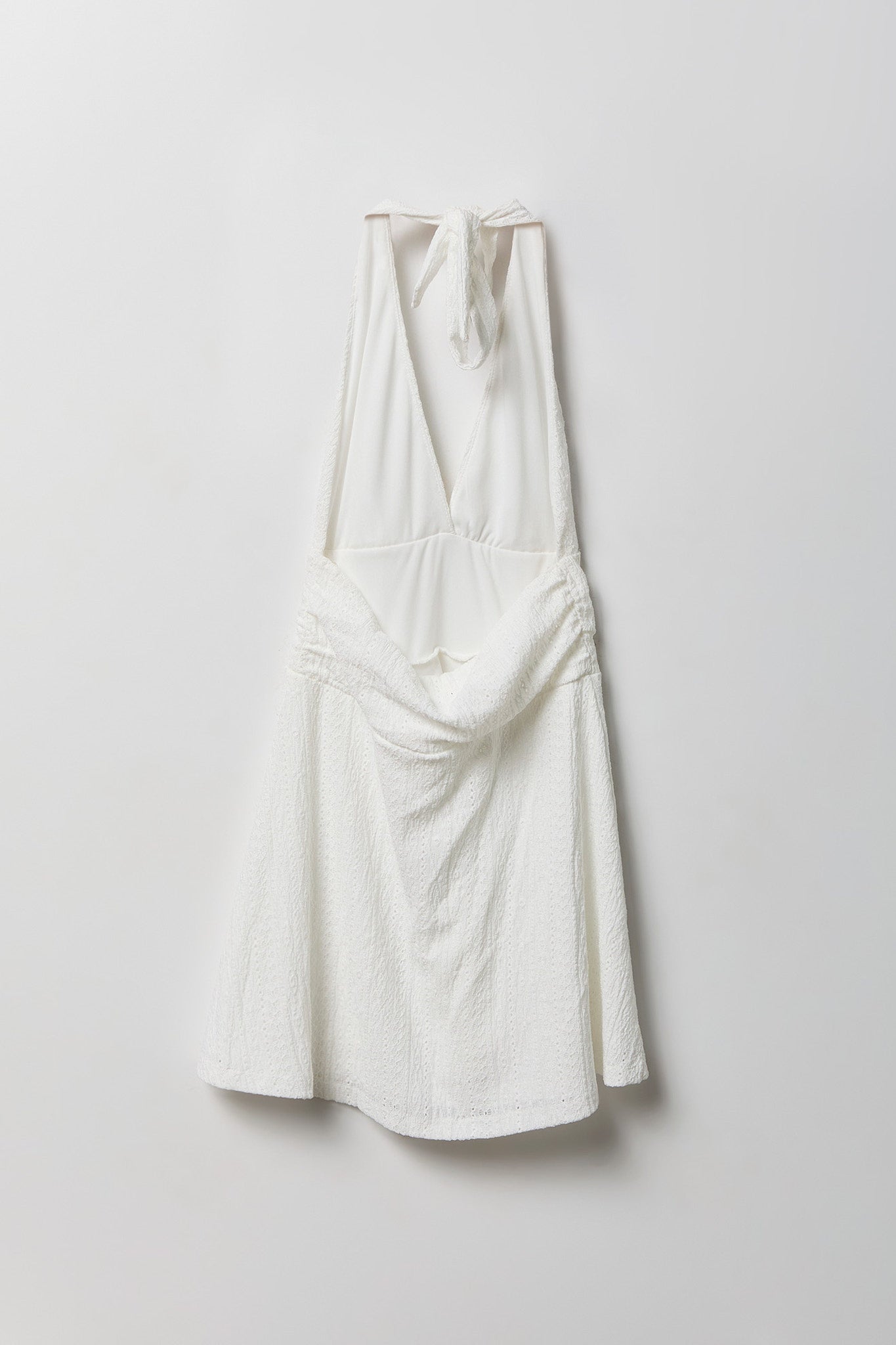 Textured Mini Halter Dress