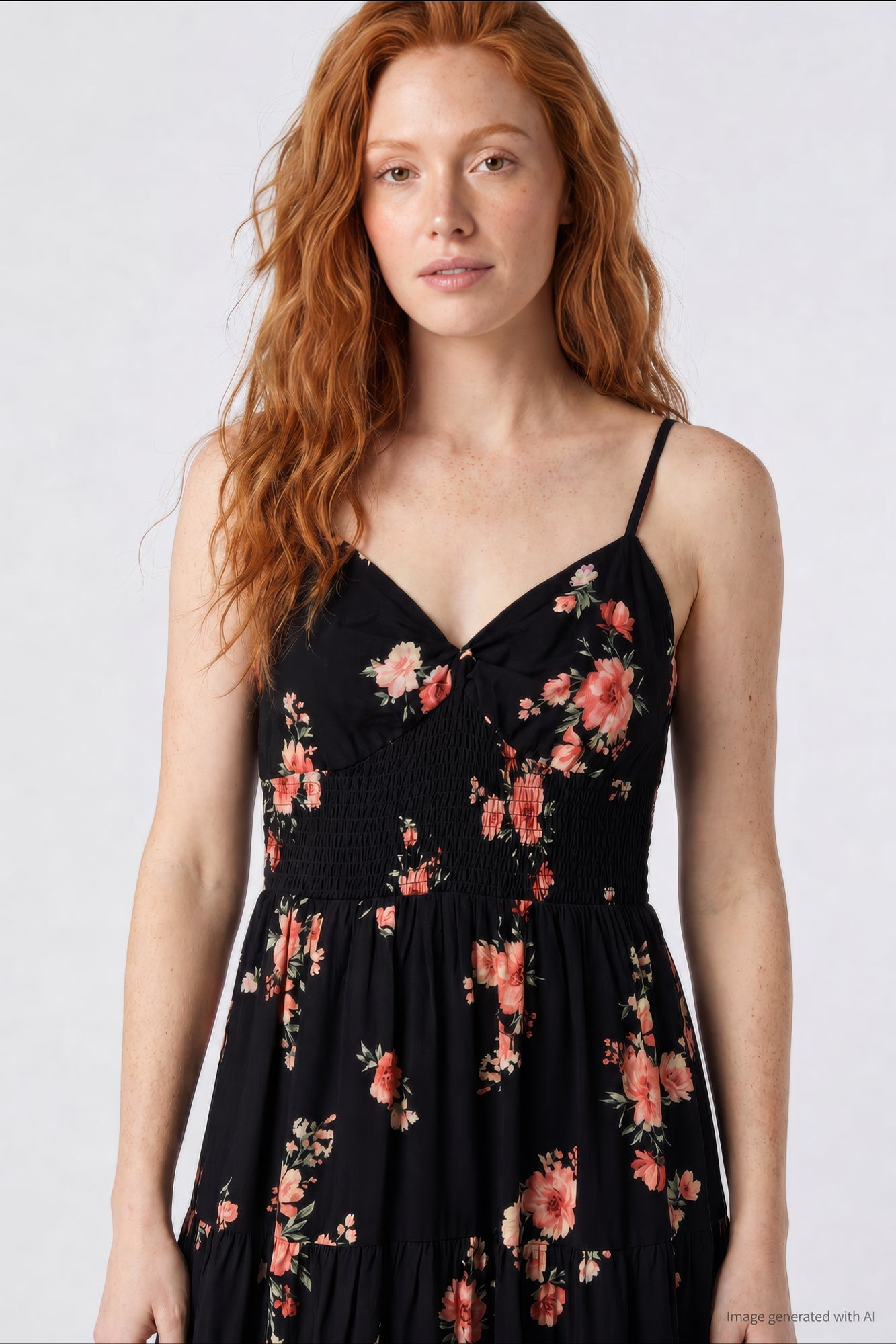 Floral Tiered Maxi Dress