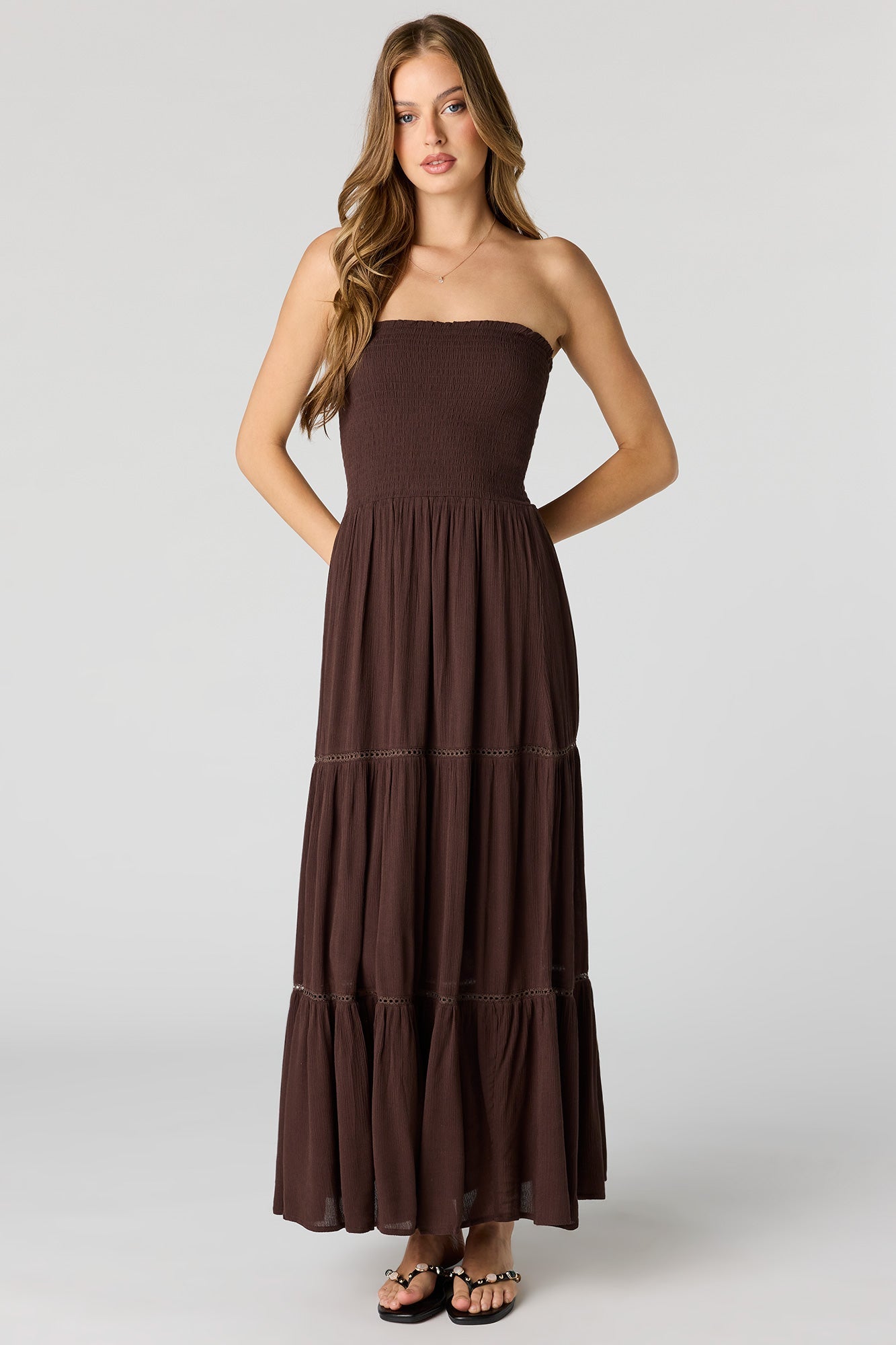 Smocked Tiered Maxi Dress