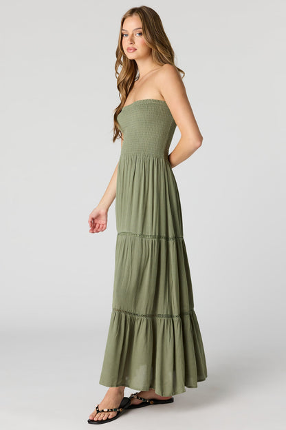Smocked Tiered Maxi Dress