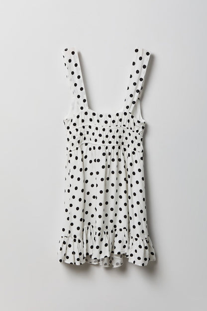 Printed Scoop Neck Mini Dress
