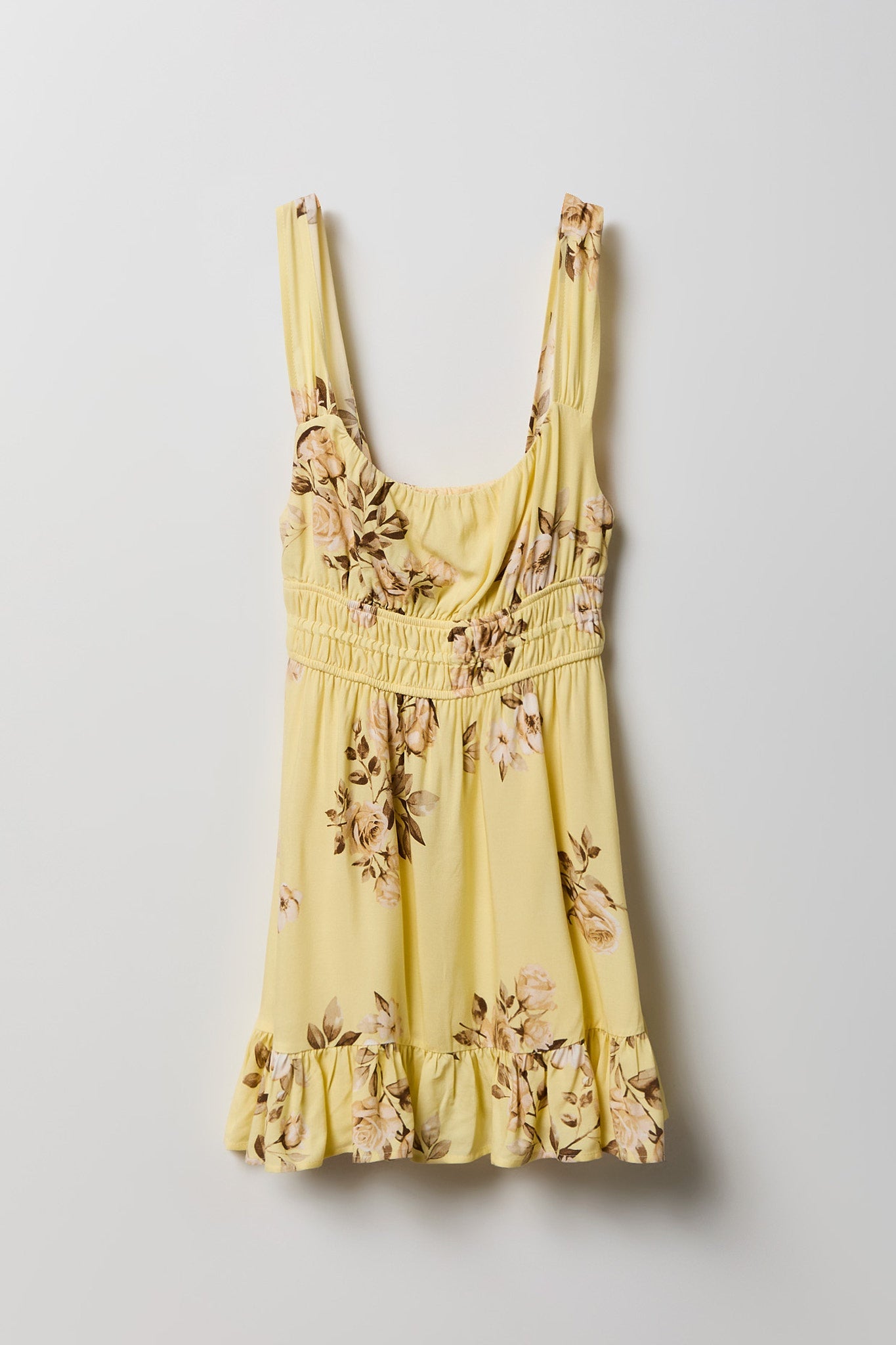 Printed Scoop Neck Mini Dress