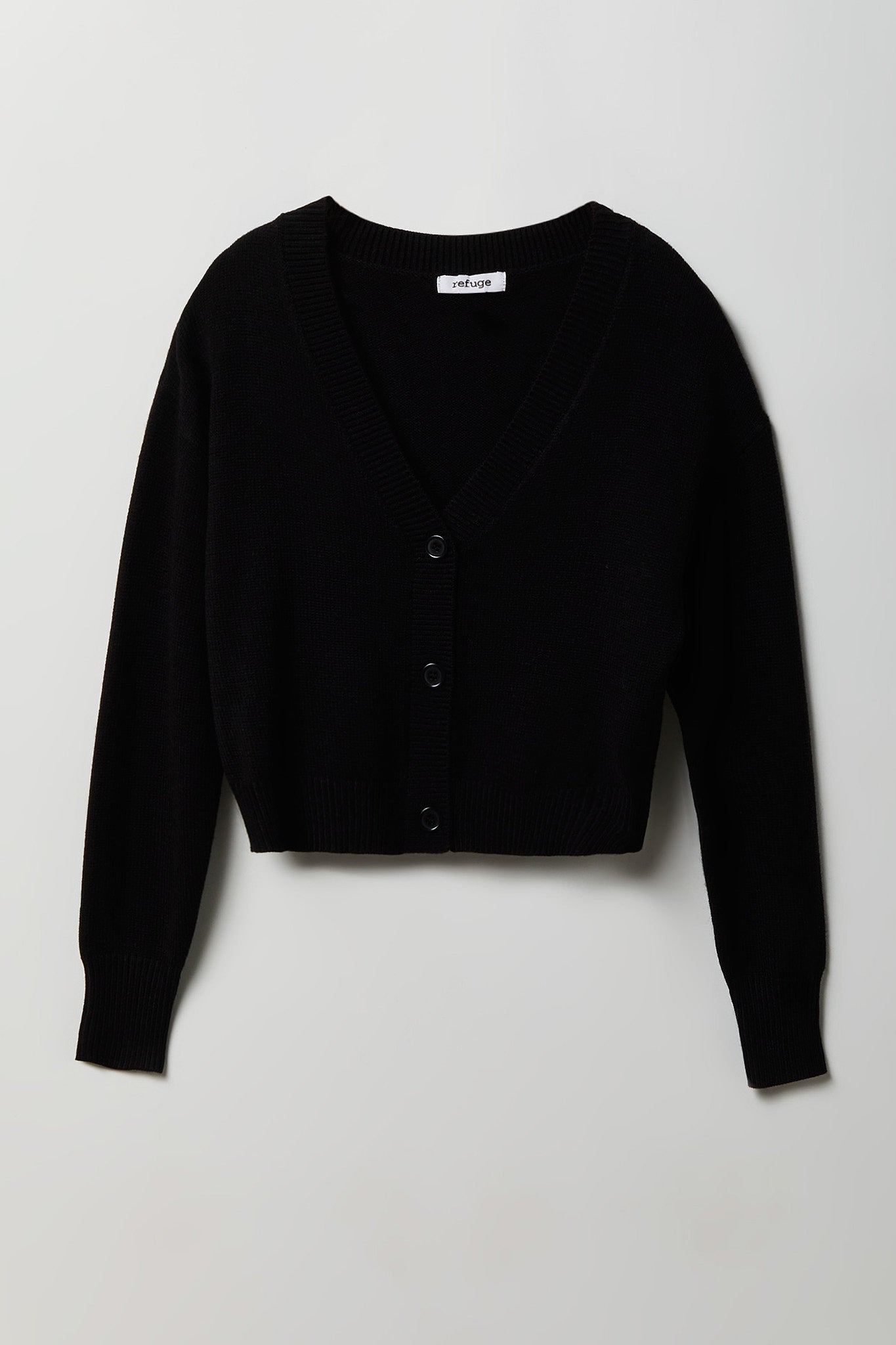 V-Neck Button-Up Cardigan