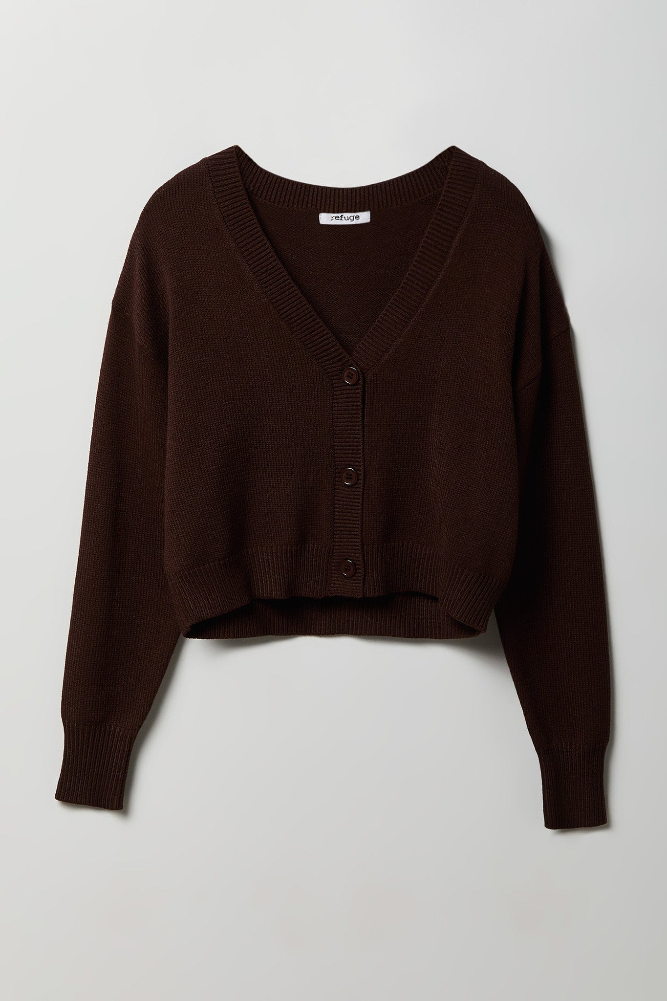 V-Neck Button-Up Cardigan