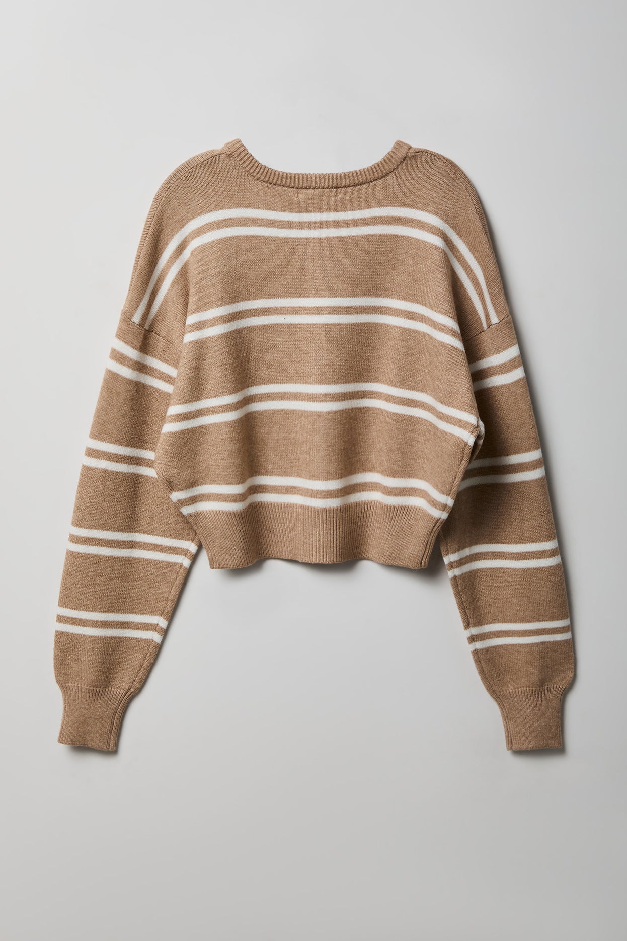 Striped Button-Up Cardigan