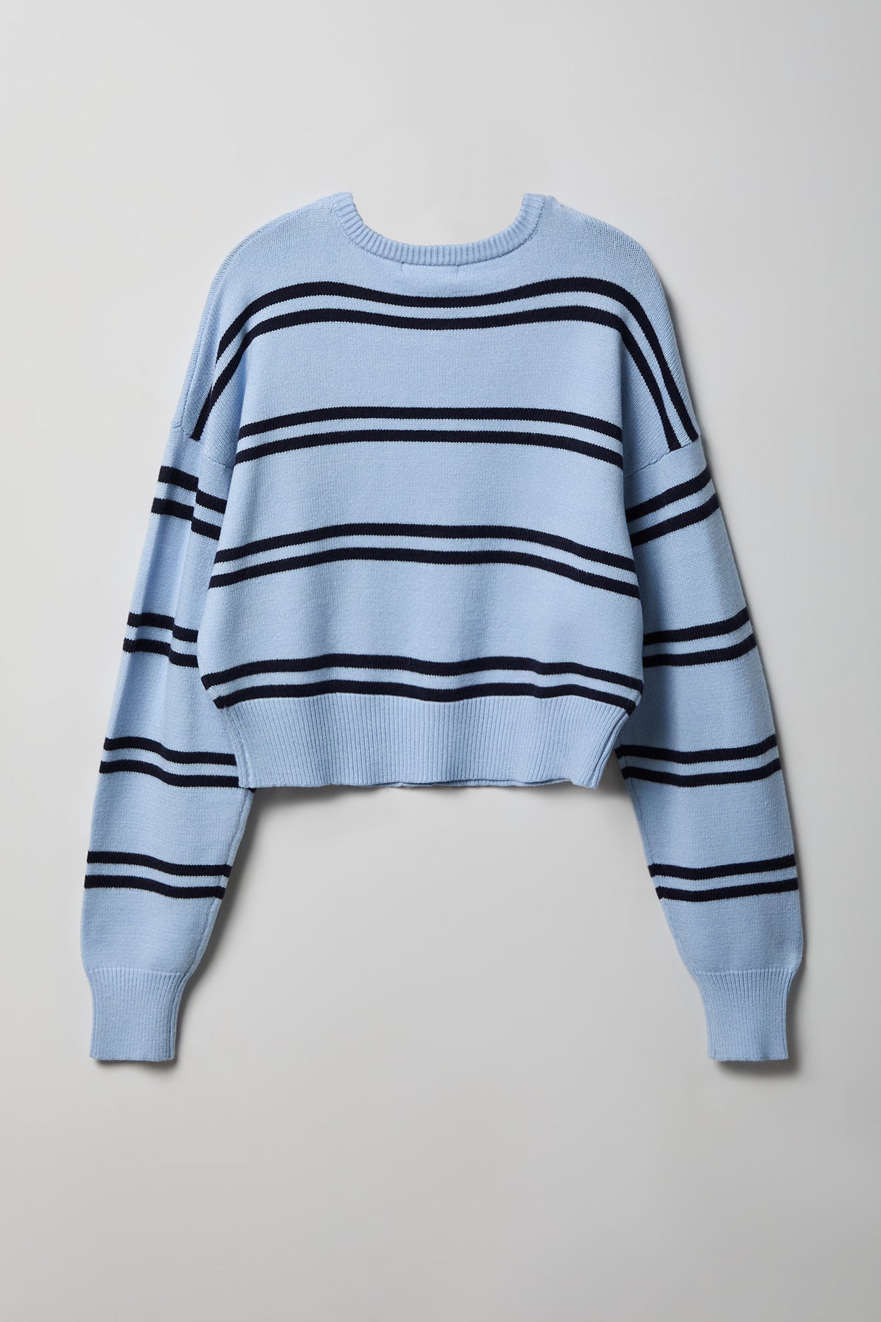 Striped Button-Up Cardigan