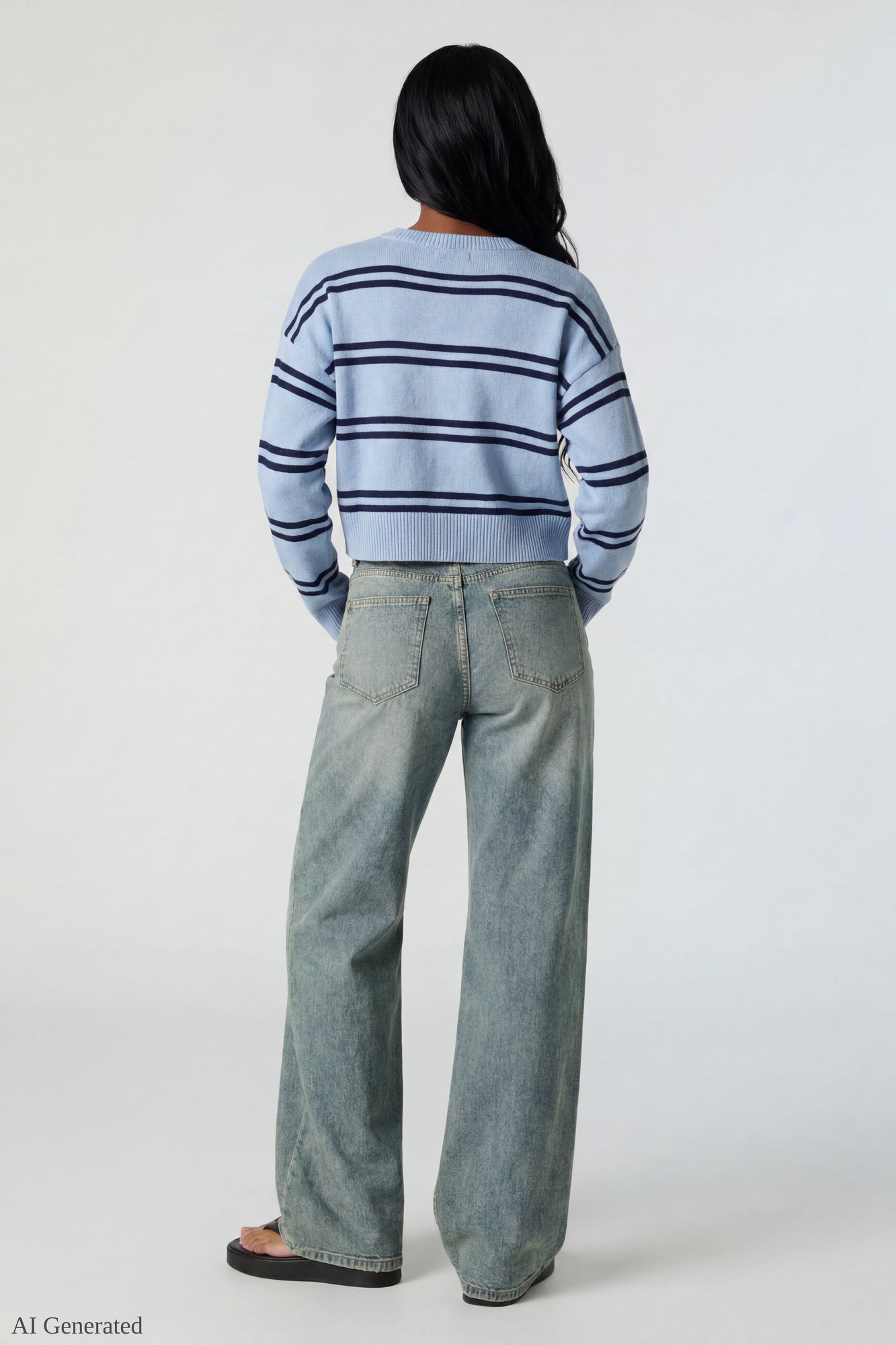 Striped Button-Up Cardigan