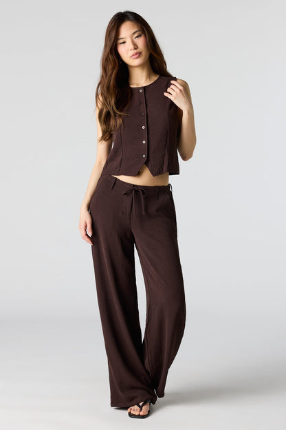 Flowy Button-Up Vest