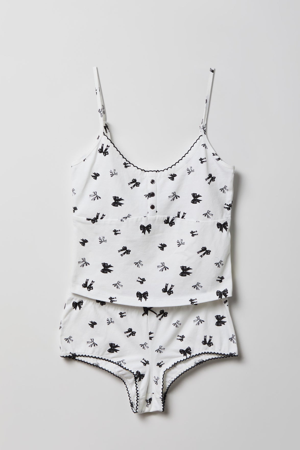 Printed Tank & Boy Short Pajama Set