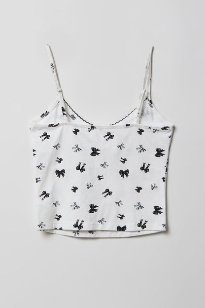 Printed Tank & Boy Short Pajama Set