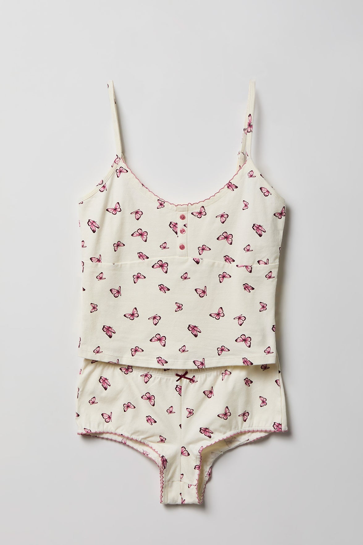 Printed Tank & Boy Short Pajama Set