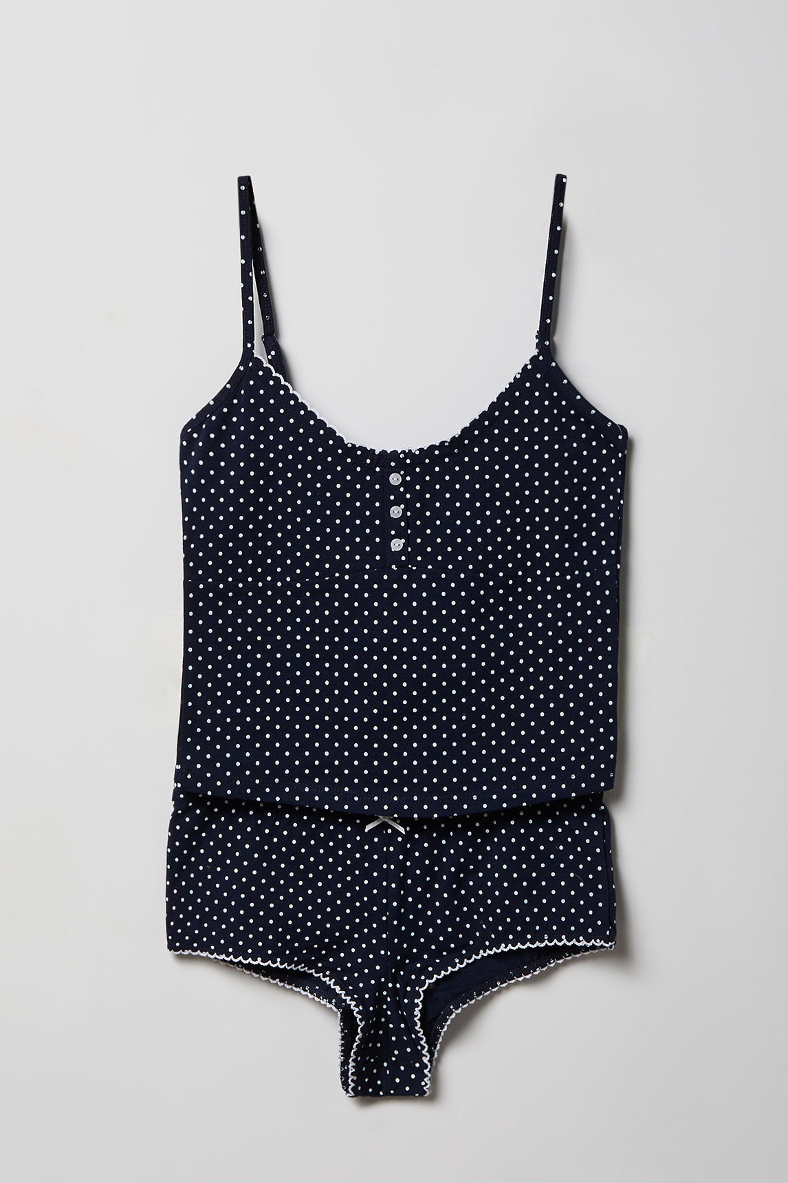 Printed Tank & Boy Short Pajama Set
