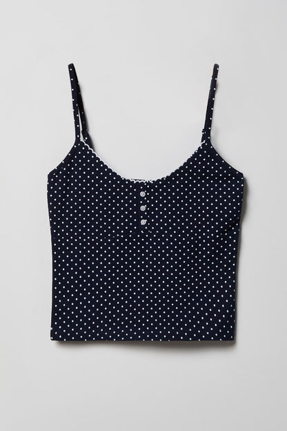 Printed Tank & Boy Short Pajama Set