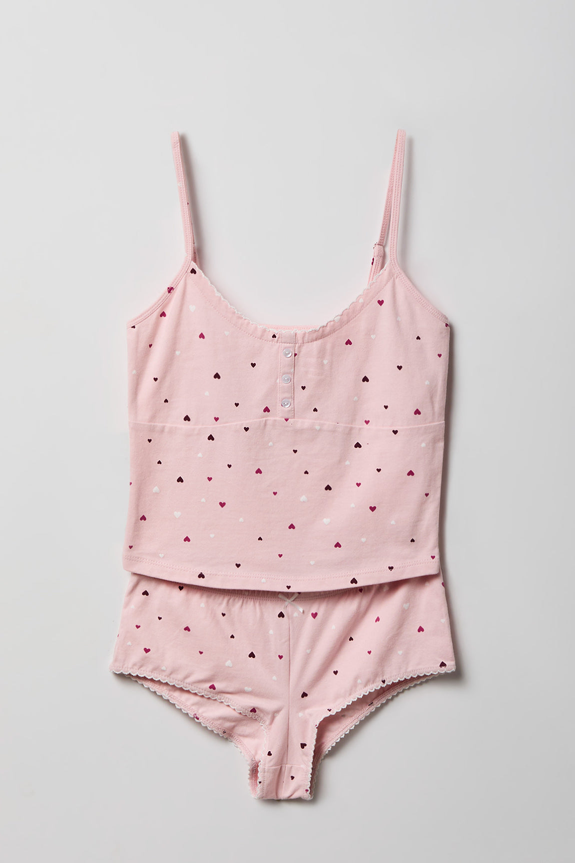 Printed Tank & Boy Short Pajama Set