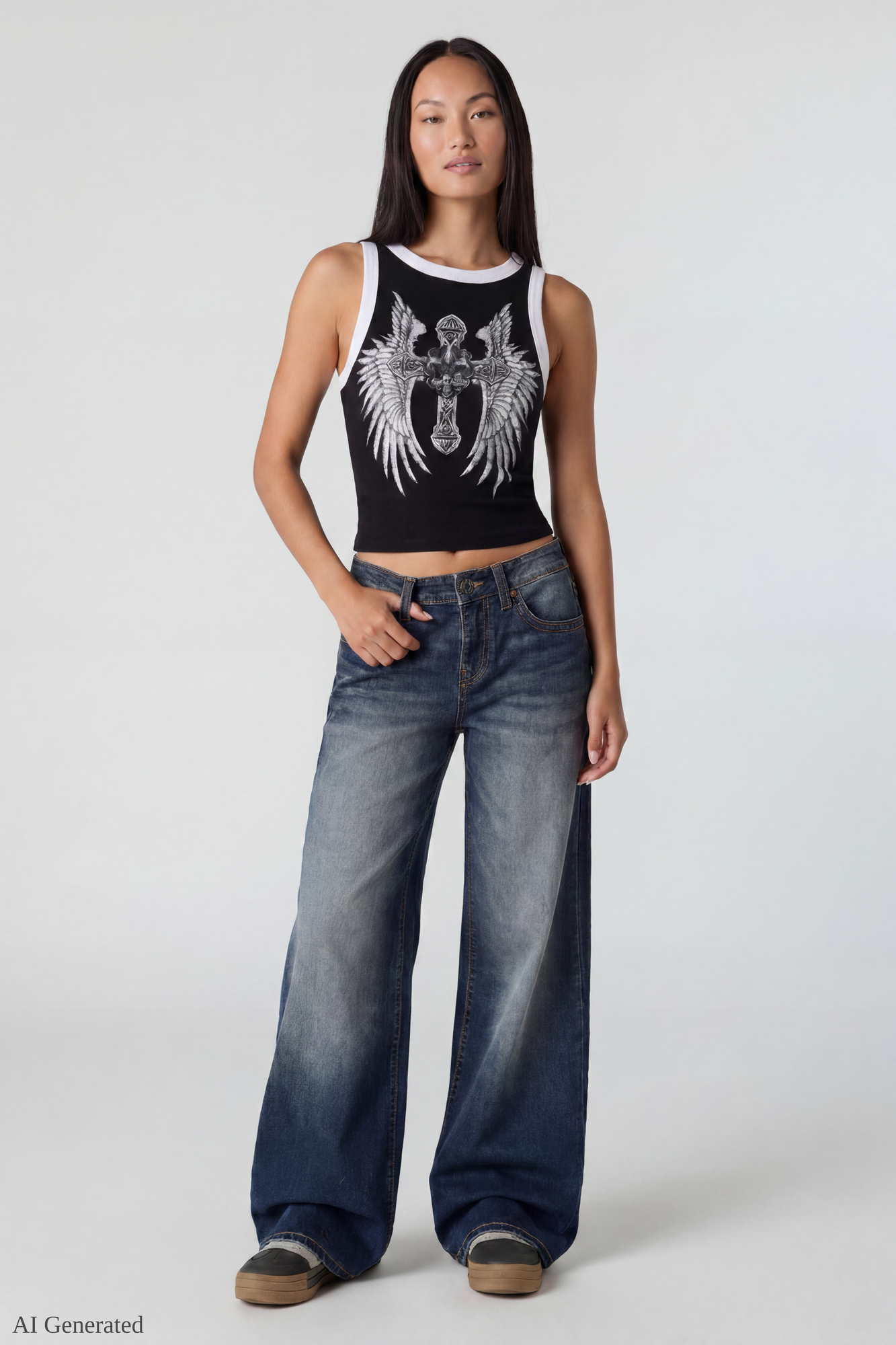Graphic Ringer Tank
