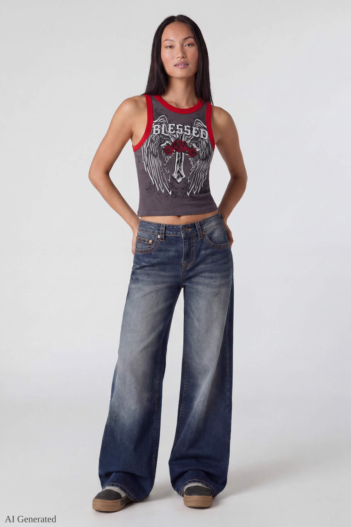 Graphic Ringer Tank