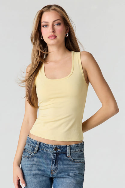 Luxe Heavy Contour Scoop Neck Tank