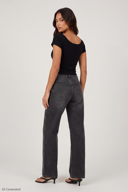 Luxe Heavy Cotton Off Shoulder T-Shirt