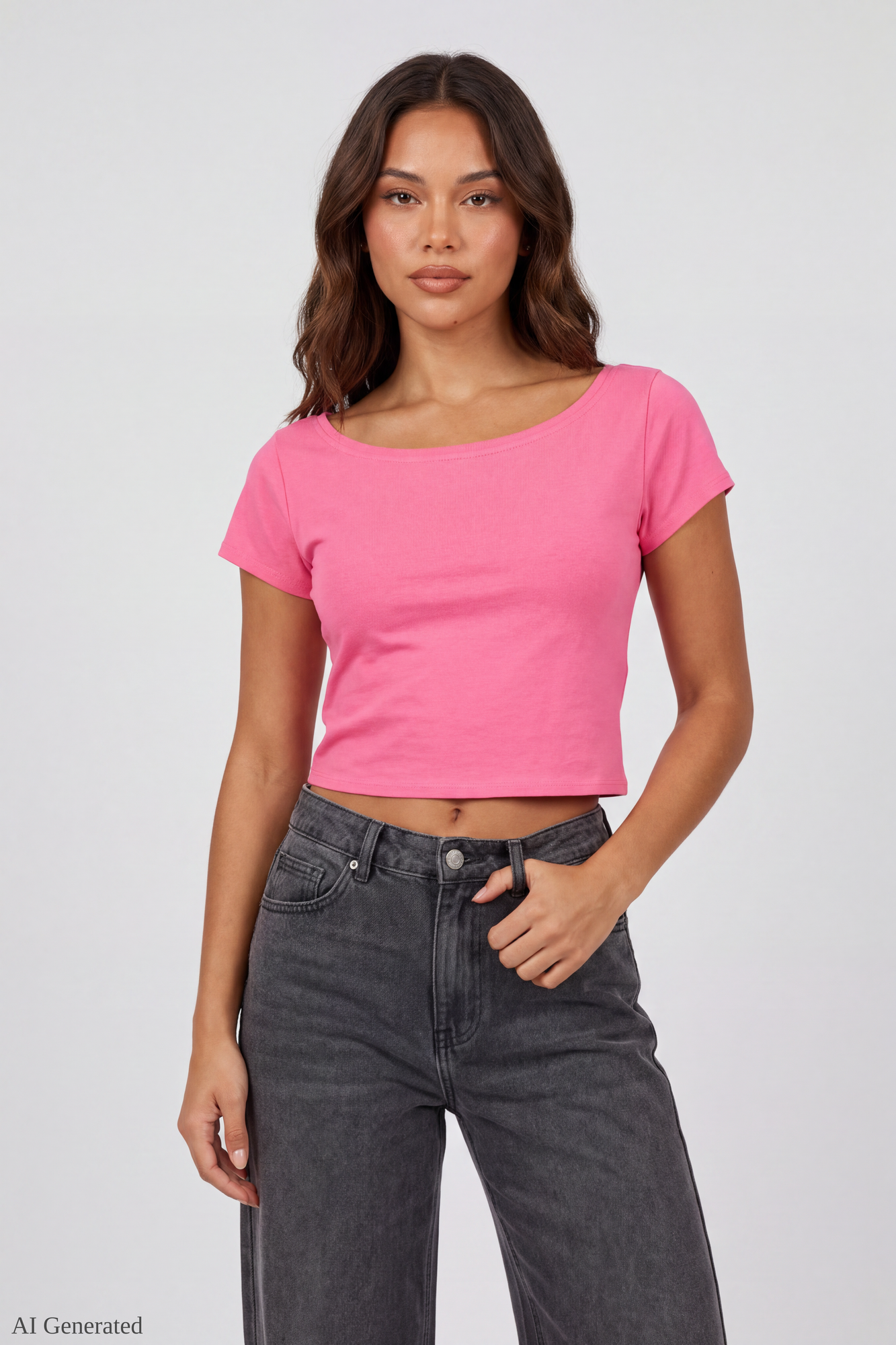 Luxe Heavy Cotton Off Shoulder T-Shirt