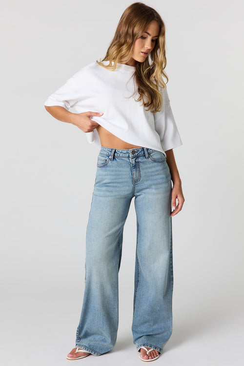 Paris High Rise Medium Wide Jean