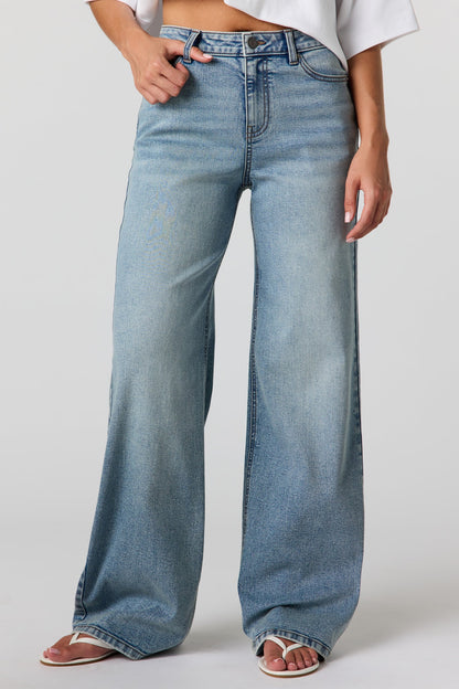 Paris High Rise Medium Wide Jean
