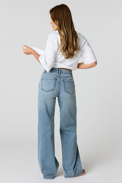 Paris High Rise Medium Wide Jean