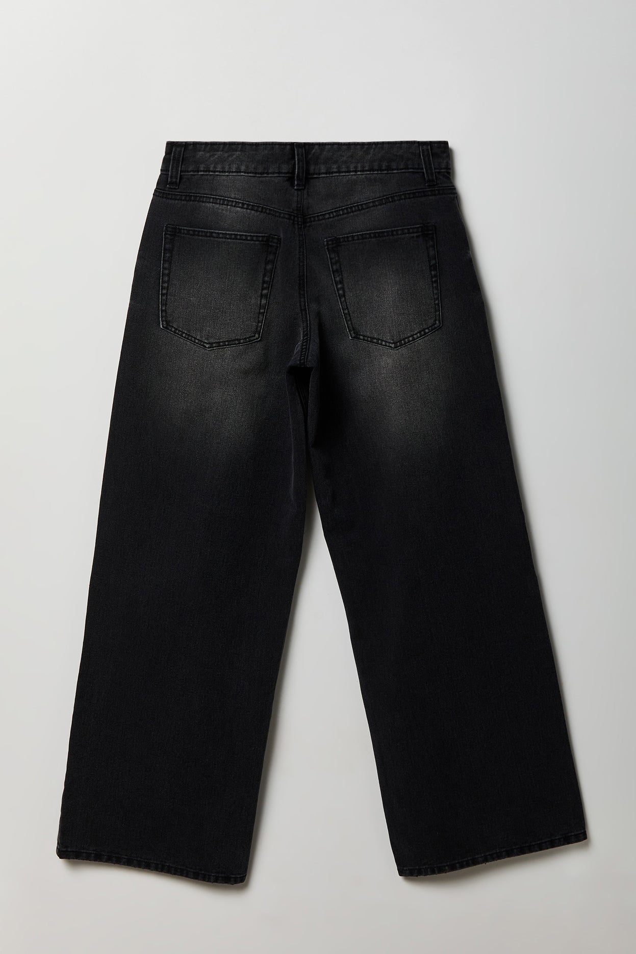 London Low Rise Super Baggy Black Jean