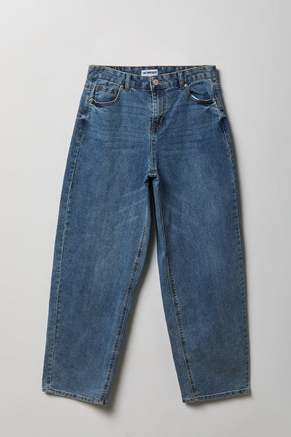 Stretch High Rise Barrel Medium Jean