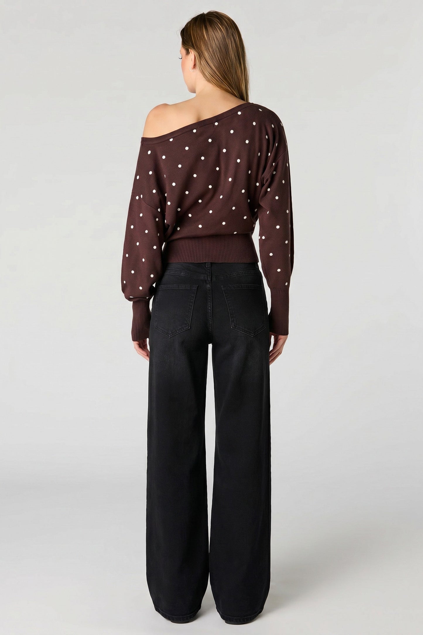 Soho Stretch Mid Rise Super Baggy Black Jean