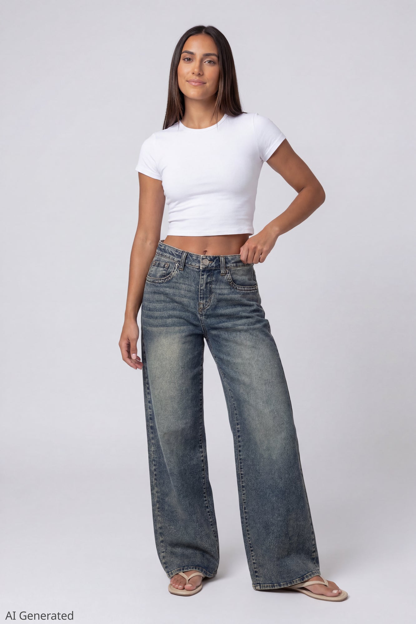 Soho Stretch Mid Rise Super Baggy Vintage Medium Jean