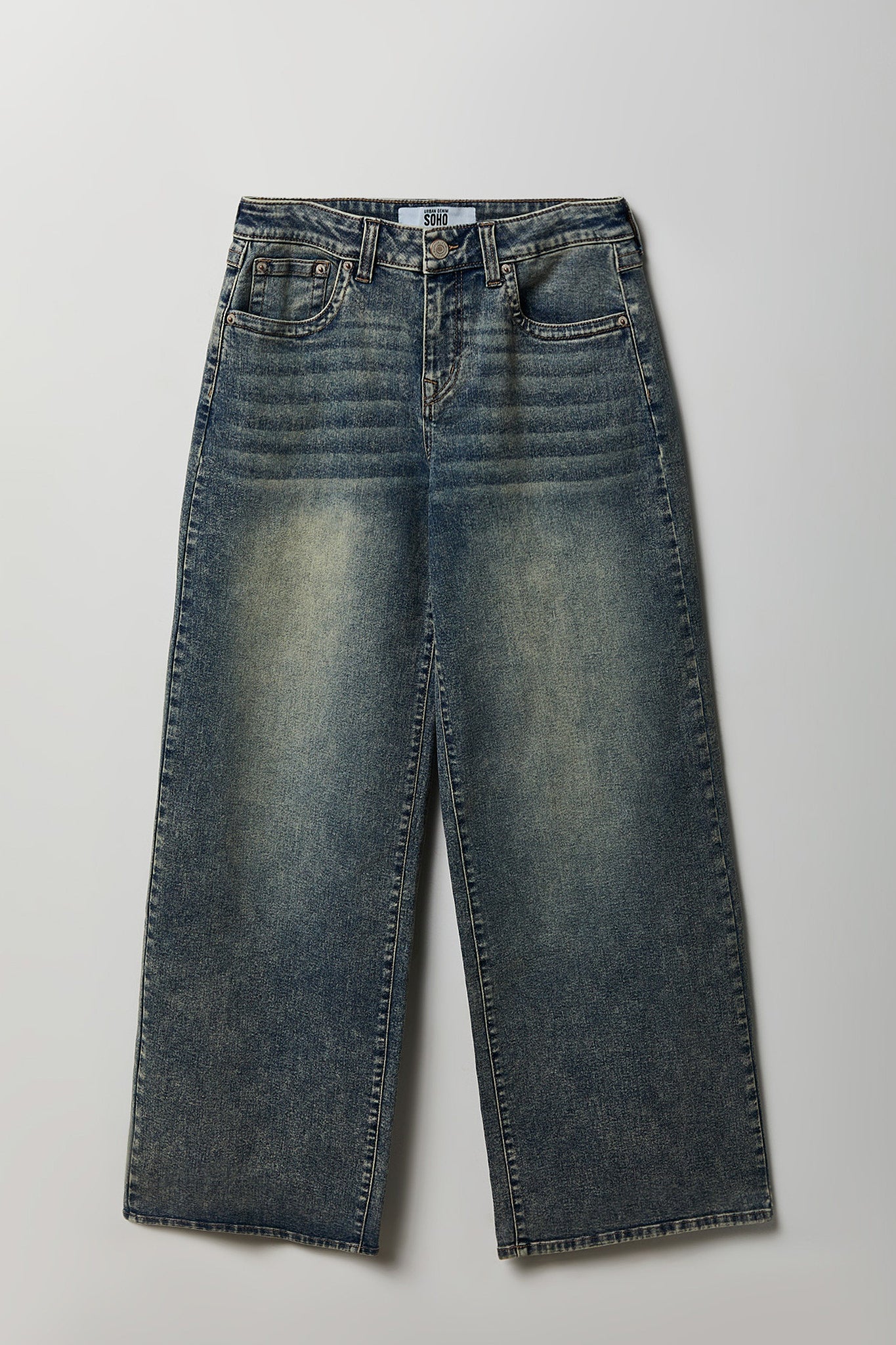 Soho Stretch Mid Rise Super Baggy Vintage Medium Jean