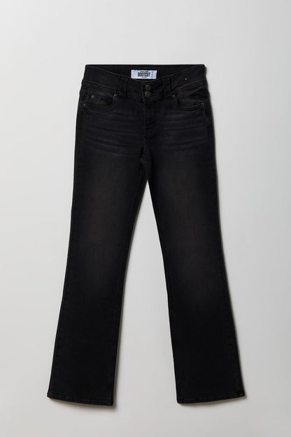 Stretch Low Rise Bootcut Black Jean