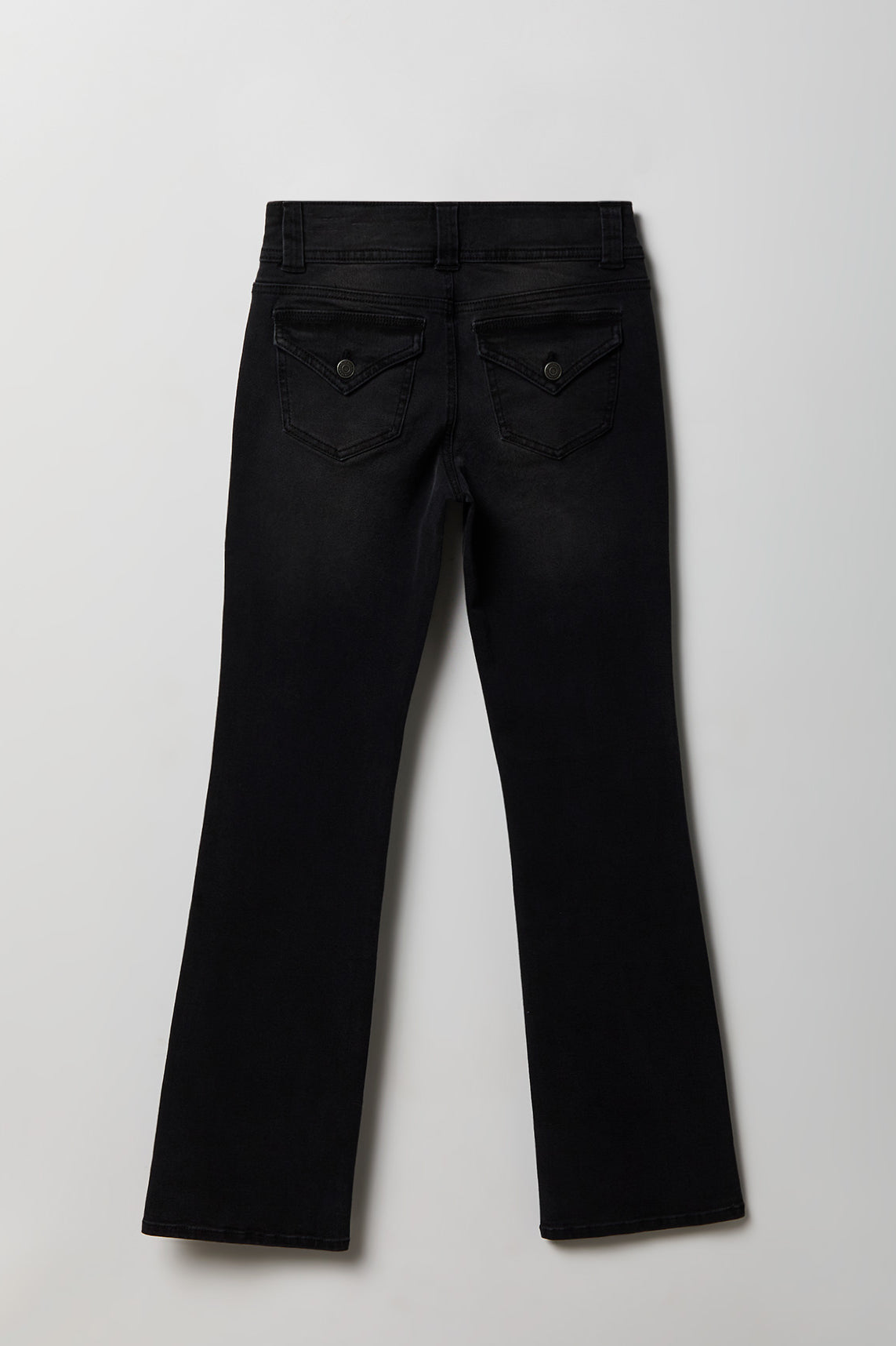 Stretch Low Rise Bootcut Black Jean