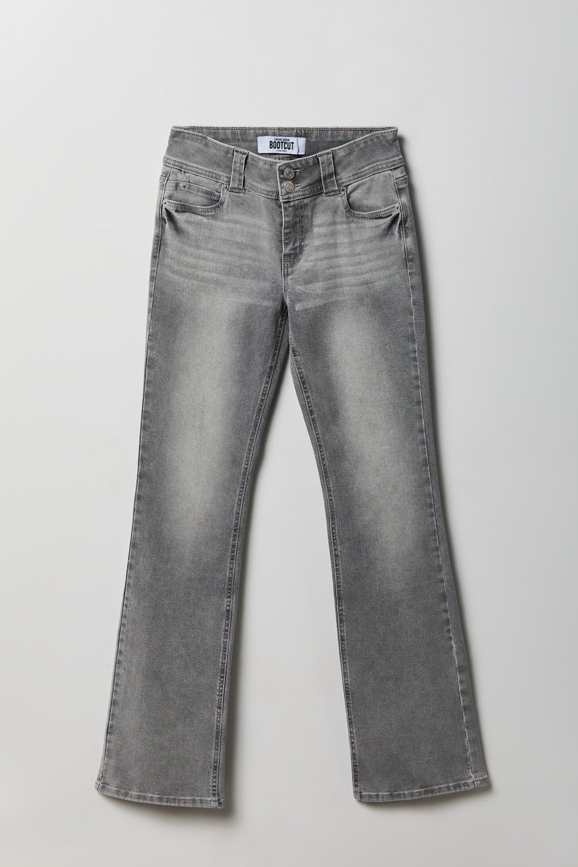 Stretch Low Rise Bootcut Grey Jean
