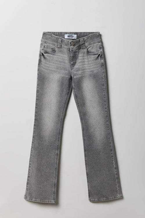 Stretch Low Rise Bootcut Grey Jean