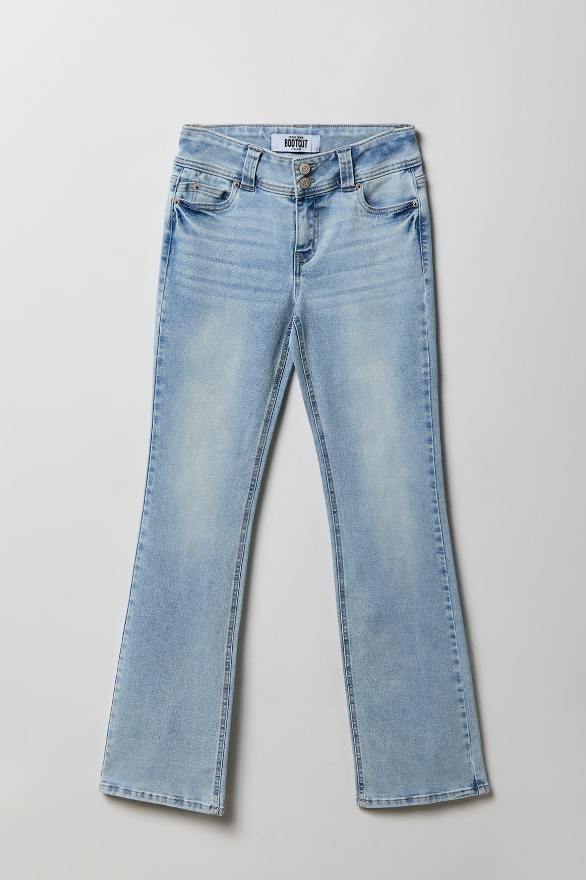 Stretch Low Rise Bootcut Light Jean