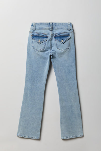 Stretch Low Rise Bootcut Light Jean