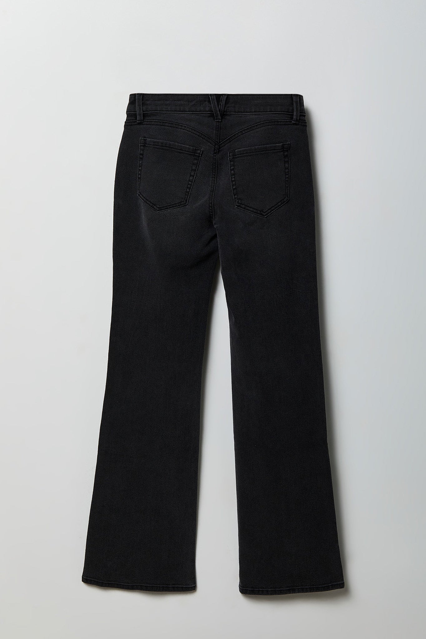 Stretch Relaxed Flare Black Jean