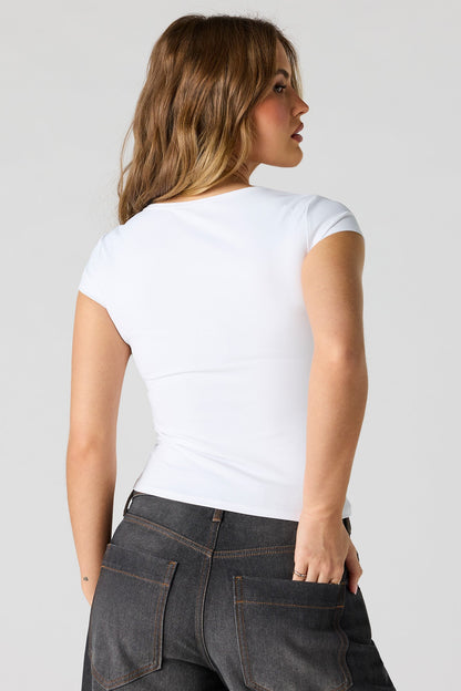 Luxe Heavy Contour Short Sleeve Top
