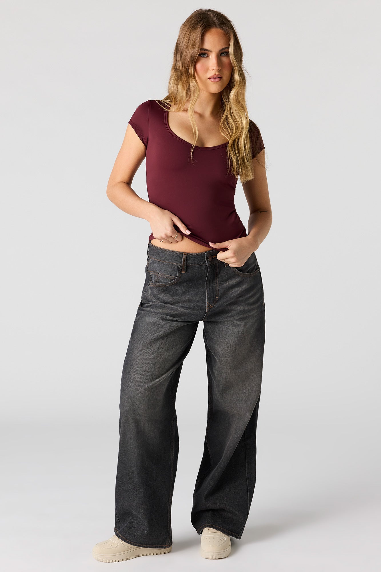 Luxe Heavy Contour Short Sleeve Top