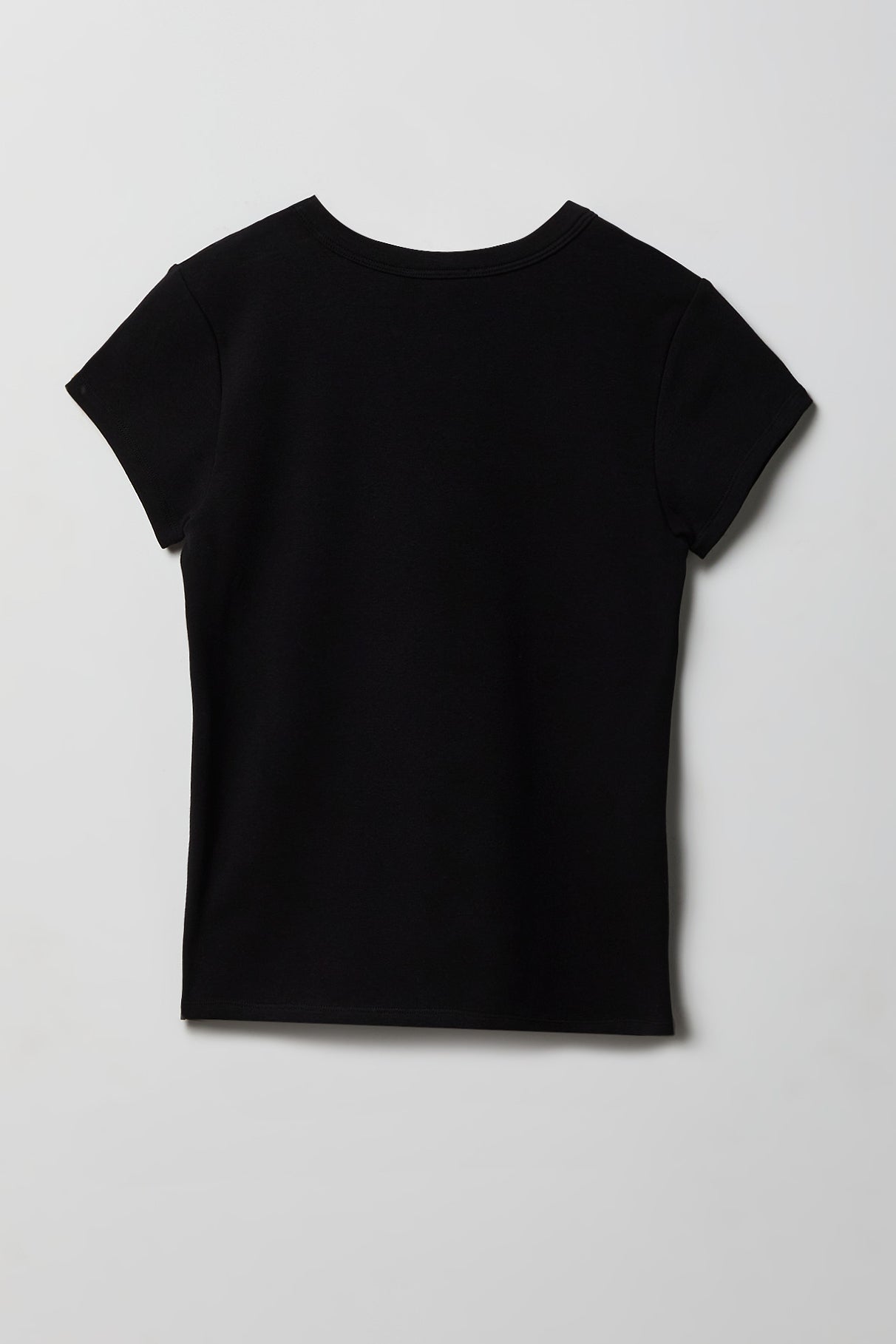 Ribbed Crewneck T-Shirt