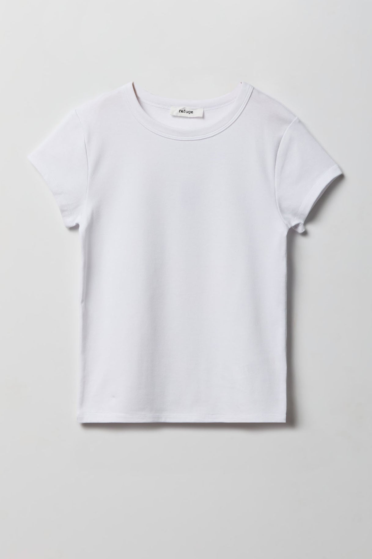 Ribbed Crewneck T-Shirt