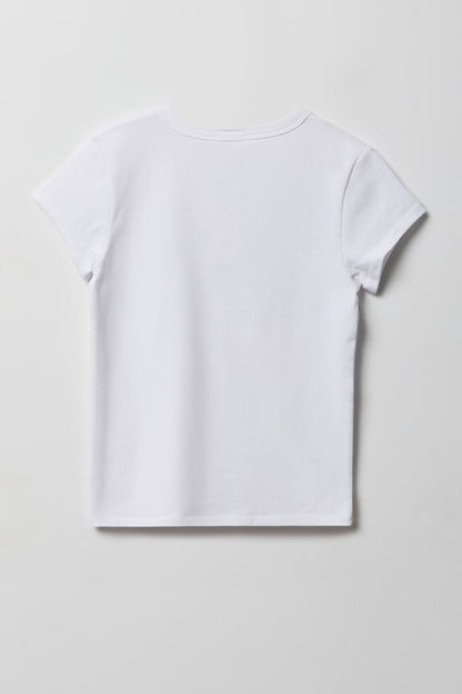 Ribbed Crewneck T-Shirt