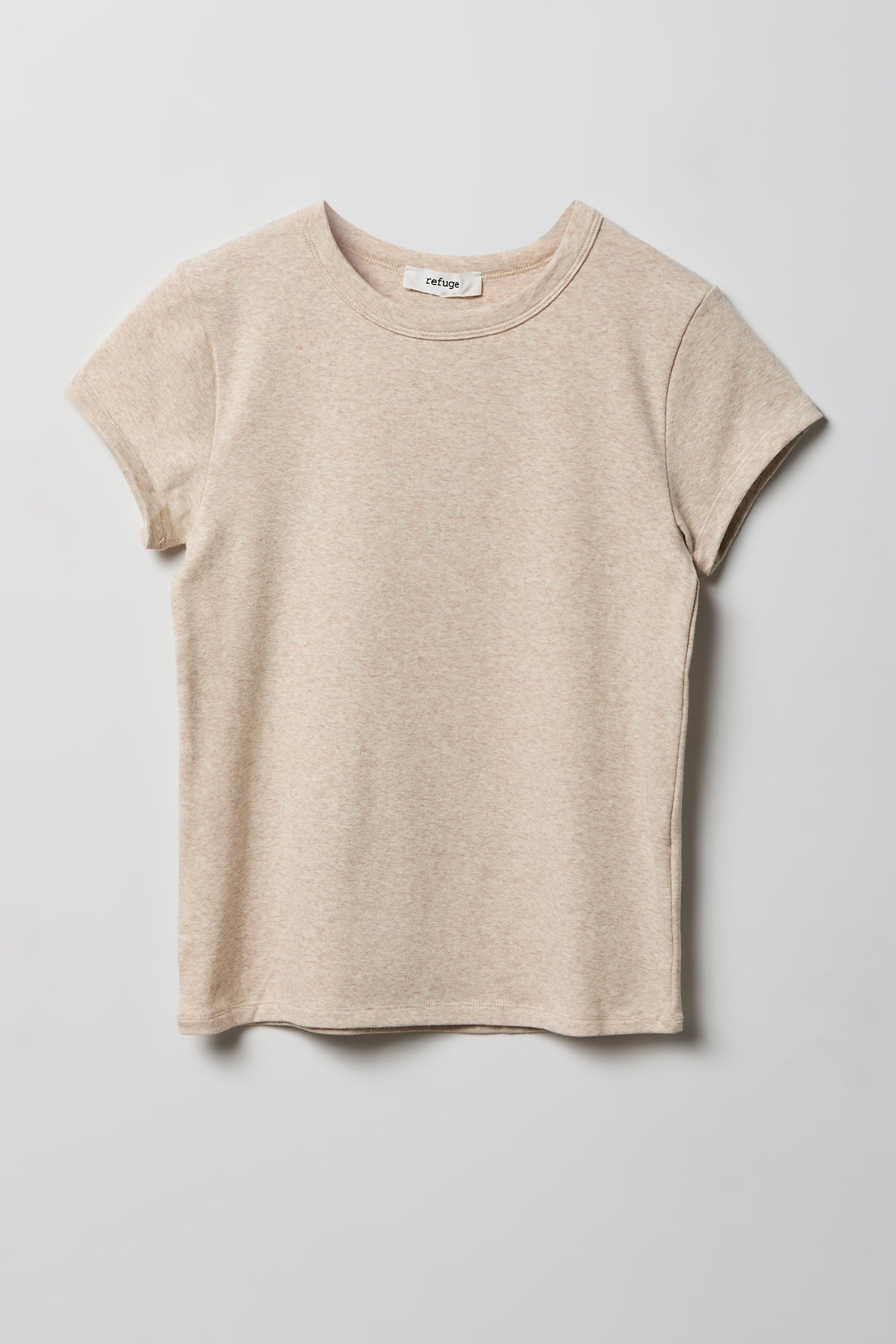 Ribbed Crewneck T-Shirt