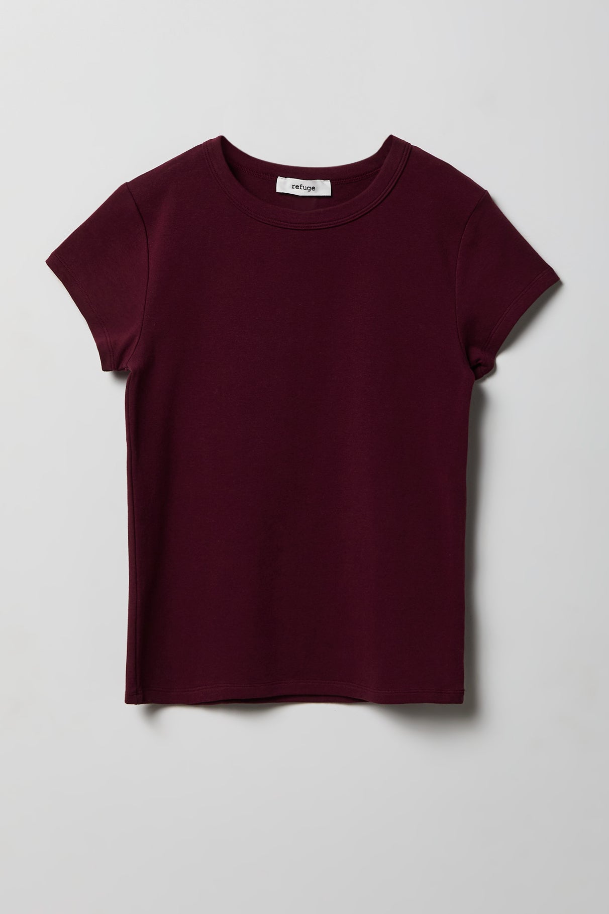 Ribbed Crewneck T-Shirt