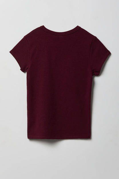 Ribbed Crewneck T-Shirt